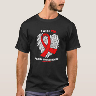 Ich trage Rot für meine Großtochter Hiv Aids Aware T-Shirt