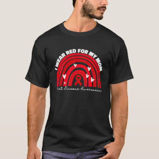 Ich trage Rot für meine Mama Herzerkrankung Bewuss T-Shirt