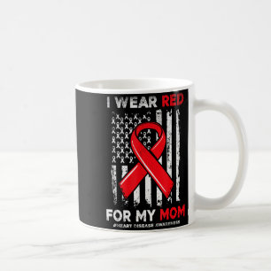 Ich trage Rot für meine Mutter CHD Herzkrankheit-B Kaffeetasse