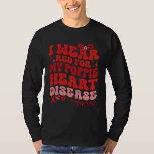 Ich trage Rot für meine Oma Herzerkrankung Motto T-Shirt