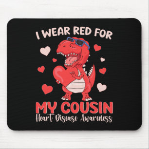 Ich trage Rot für meinen Cousin Herzerkrankungen A Mousepad