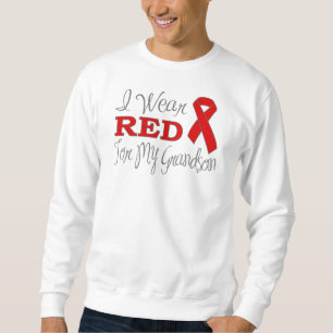 Ich trage Rot für meinen Enkel (rotes Band) Sweatshirt