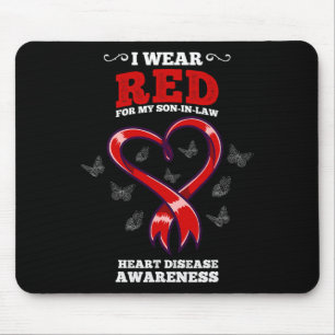 Ich trage Rot für meinen Sohn im Jura Herzerkranku Mousepad