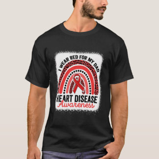 Ich trage Rot für meinen Vater angeborene Herzerkr T-Shirt