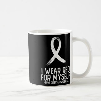 Ich trage Rot für mich selbst Herzerkrankung Bewus Kaffeetasse