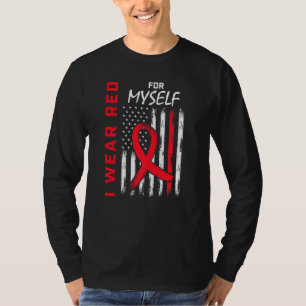 Ich trage Rot für mich selbst Herzkrankheit-Bewuss T-Shirt