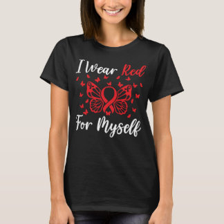 Ich trage Rot für mich selbst Sepsis Krieger Sepsi T-Shirt