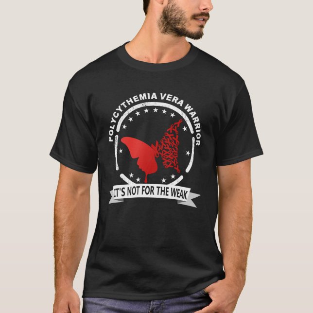 Ich trage Rot für Polycythemia Vera Sensibilisieru T-Shirt (Vorderseite)