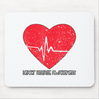 Ich trage Rot, um gegen Herzkrankheiten zu kämpfen Mousepad