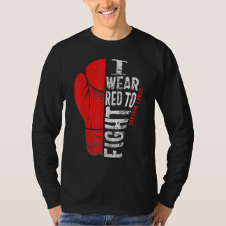 Ich trage Rot um gegen Herzkrankheiten zu kämpfen T-Shirt
