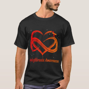 Ich trage Rot und Orange für Myelofibrose Awarenes T-Shirt