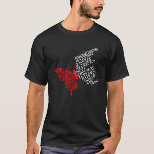 Ich trage Rot wegen Lungenembolie, Bewusstseinswar T-Shirt