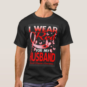 Ich trage Rot wegen meiner Herzkrankheit T-Shirt