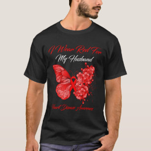 Ich trage Rot wegen meiner Herzkrankheit T-Shirt