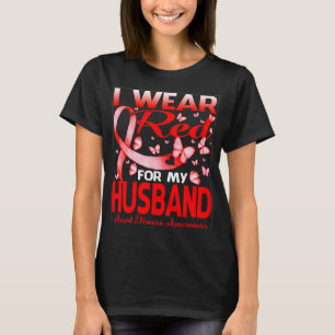 Ich trage Rot wegen meiner Herzkrankheit T-Shirt