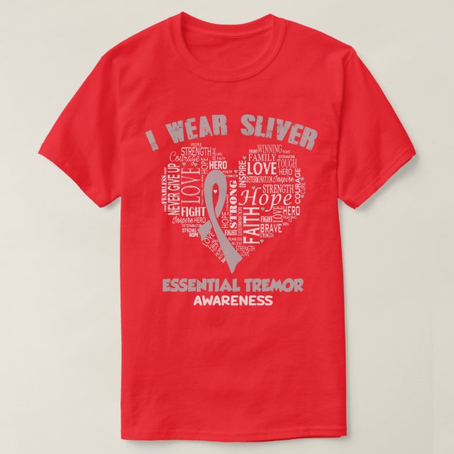 Ich trage Rutsche für den essenziellen Tremor Awar T-Shirt (Design vorne)