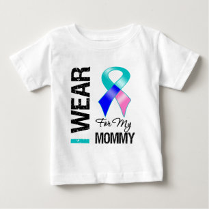 Ich trage Schilddrüsenkrebs-Band für meine Mama Baby T-shirt