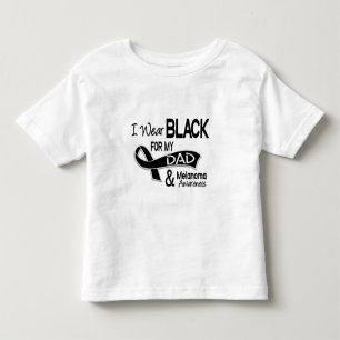 Ich trage Schwarzes für mein Melanomen des Kleinkind T-shirt