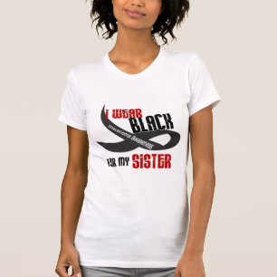 Ich trage Schwarzes für mein Schwester 33 T-Shirt