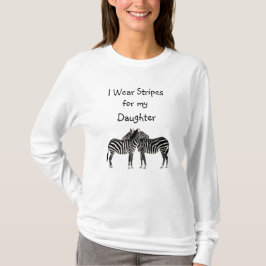 Ich trage Streifen für mein EDS-Shirt der Tochter T-Shirt