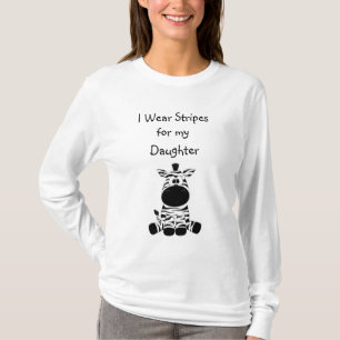 Ich trage Streifen für meine Tochter EDS Awareness T-Shirt