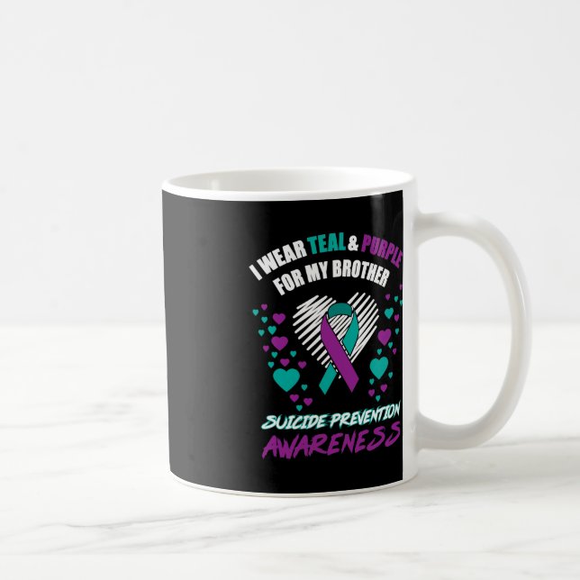 Ich trage TealandPurple für meinen Bruder, den Sui Kaffeetasse (Rechts)