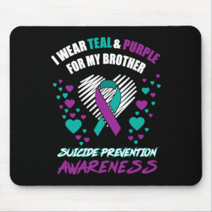 Ich trage Tealandviolett für meinen Bruder, den Se Mousepad