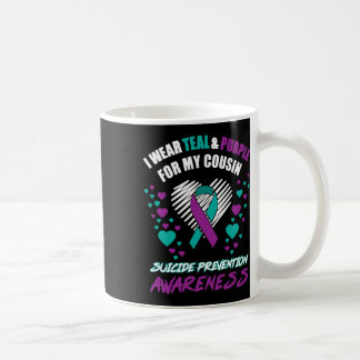 Ich trage Tealandviolett für meinen Cousin Suizidp Kaffeetasse