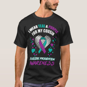 Ich trage Tealandviolett für meinen Cousin Suizidp T-Shirt