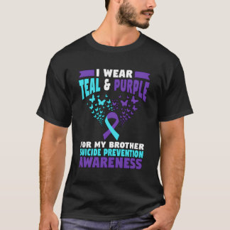 Ich trage Tealpurpur für meinen Bruder, den Selbst T-Shirt