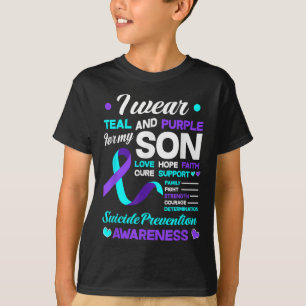 Ich trage Türkis &amp; Lila für die Selbstmordpräv T-Shirt
