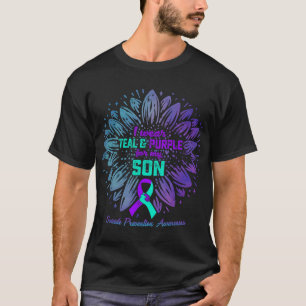 Ich trage Türkis & Lila für die Suizidpräventi T-Shirt