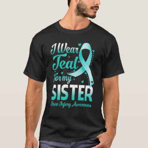 Ich trage Türkis für das Bewusstsein für die Kniev T-Shirt