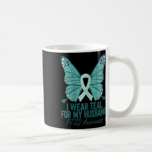 Ich trage Türkis für das PTSD-Bewusstsein meines H Kaffeetasse