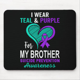 Ich trage Türkis Lila in Erinnerung an den Suizid Mousepad