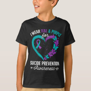 Ich trage Türkis & Purpur für Suizidpräventionsbew T-Shirt