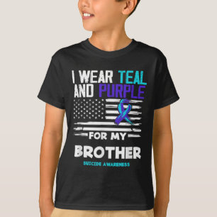 Ich trage Türkis und Lila für das Bewusstsein für  T-Shirt