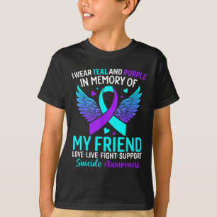 Ich trage Türkis und Lila für die Suizidprävention T-Shirt