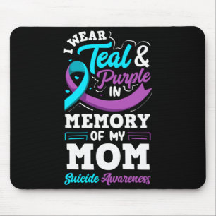 Ich trage Türkis und Lila in Erinnerung an meine M Mousepad