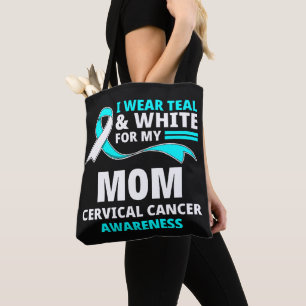 Ich trage Türkis und Weiß meine Mutter Gebärmutter Tasche