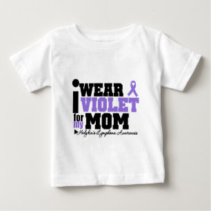 Ich trage Veilchen für mein Mamma Hodgkins Lympho Baby T-shirt