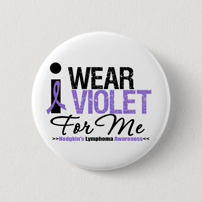 Ich trage Violett für mich Button (Vorderseite)