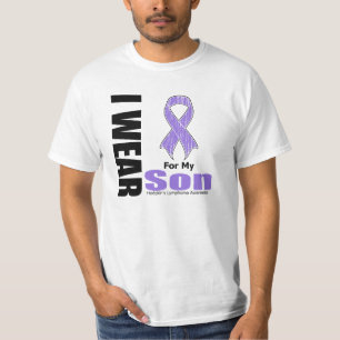 Ich trage violettes Band für meine Sohn Hodgkins T-Shirt
