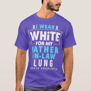Ich trage Weiß für meinen Vater im Jura Lungenkreb T-Shirt