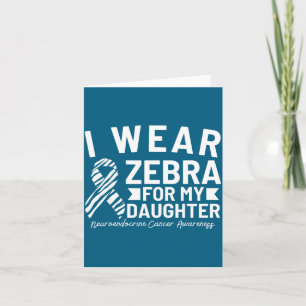 Ich trage Zebra für den Kampf meiner Tochter gegen Karte