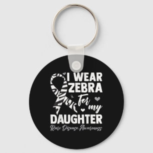 Ich trage Zebra für meine Tochter, seltene Krankhe Schlüsselanhänger