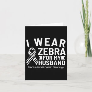 Ich trage Zebra für meinen Brustkrebs Karte