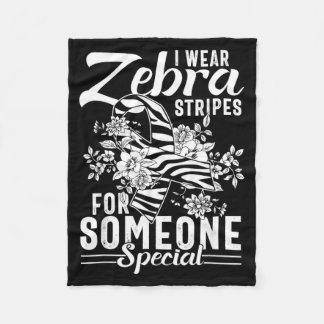 Ich trage Zebras für jemanden Spegovernment Agency Fleecedecke