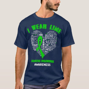 Ich trage Zitronengrün für genetische Störungen Be T-Shirt