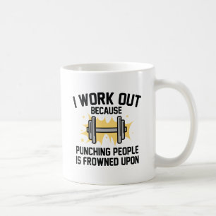 Ich trainiere kaffeetasse
